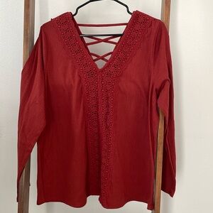 Maurice’s burnt orange top